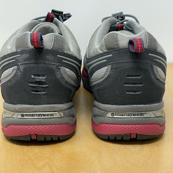 Abeo Smart 3770 Bungee Trail Hiking Shoes Gray/Black/Red Size 10 - Picture 5 of 10